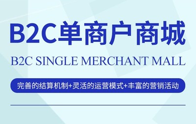 B2C單商戶商城系統(tǒng)定制開發(fā)